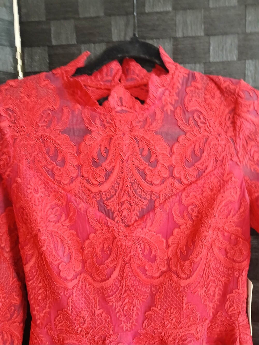 Saylor Rita Dress In Rasberry NWT Fit And Flare Party Wedding Guest HOCO Dance - Picture 5 of 9